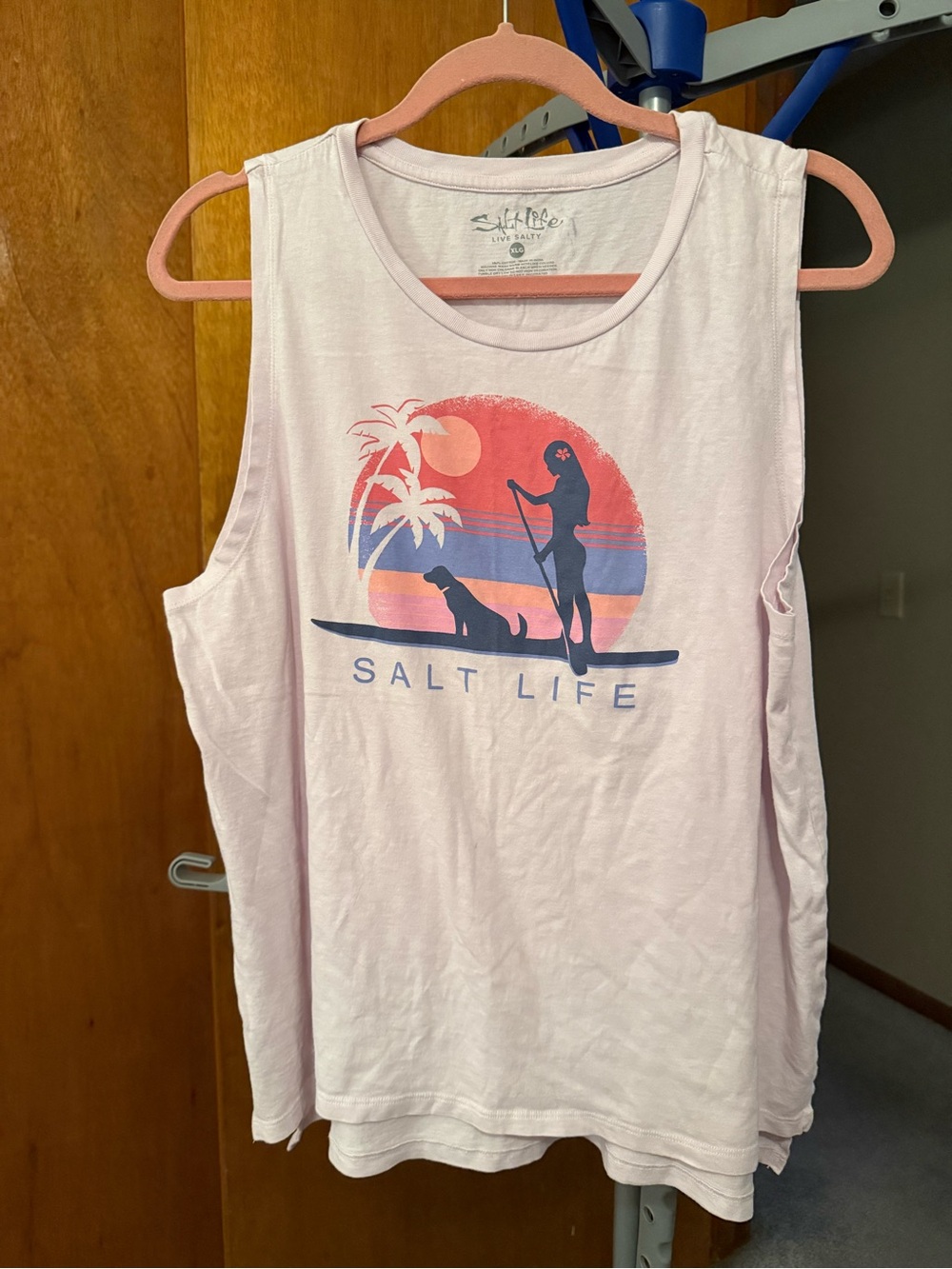 Salt Life Pink Coastal Graphic Tank